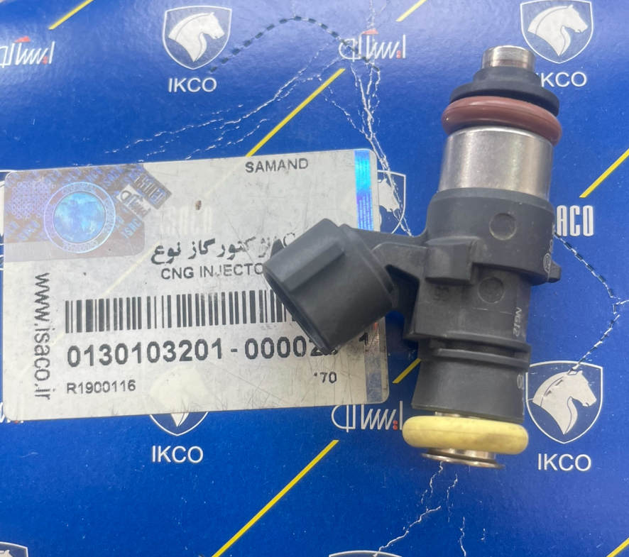 انژکتور گاز موتور EF7 بوش اورجینال نوع C پایه کوتاه لیبل ایساکو