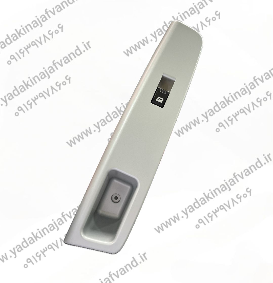 مجموعه کلیدشیشه بالابر درب جلو راست با قاب طرح فلز نقره ای سورن ایساکو