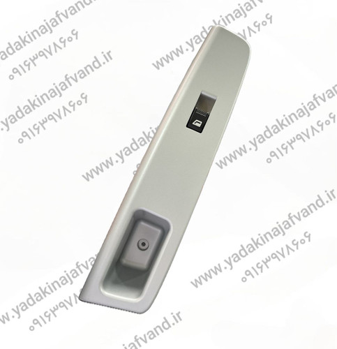 مجموعه کلیدشیشه بالابر درب جلو راست با قاب طرح فلز نقره ای سورن ایساکو