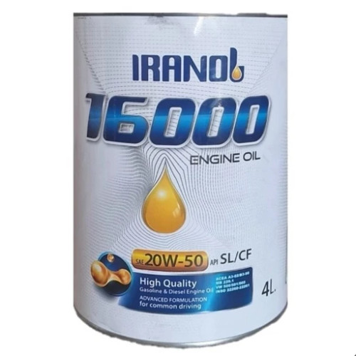 روغن موتور 20w50 ایرانول ۱۶۰۰۰ مکس ۴ لیتری